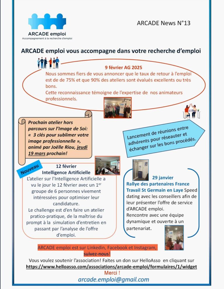 Lire la suite à propos de l’article Newsletter N°13