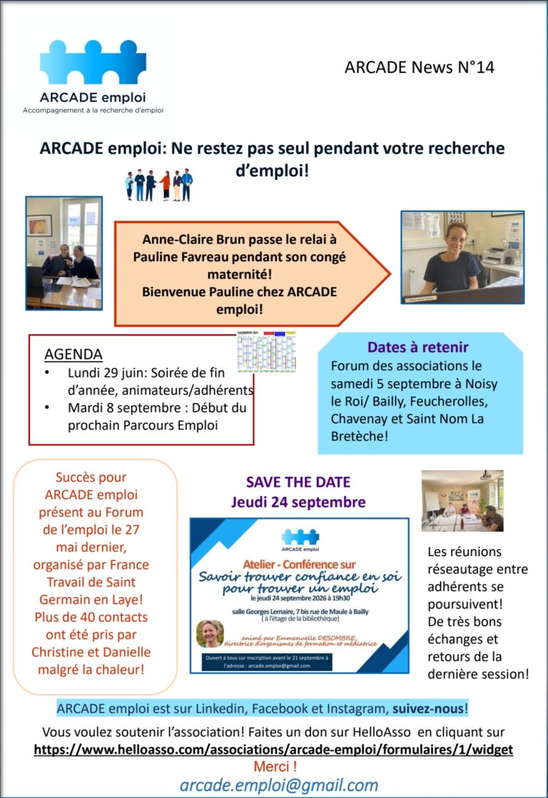 Lire la suite à propos de l’article Newsletter N°14