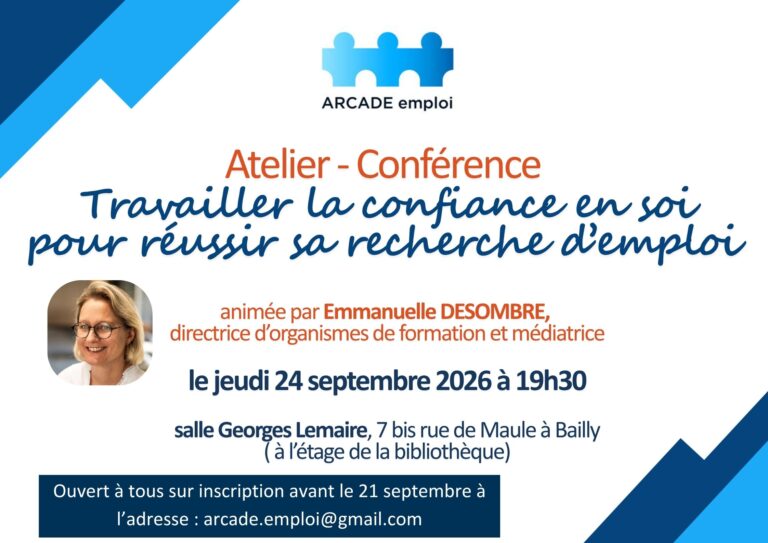 Lire la suite à propos de l’article Atelier conférence – Travailler la confiance en soi