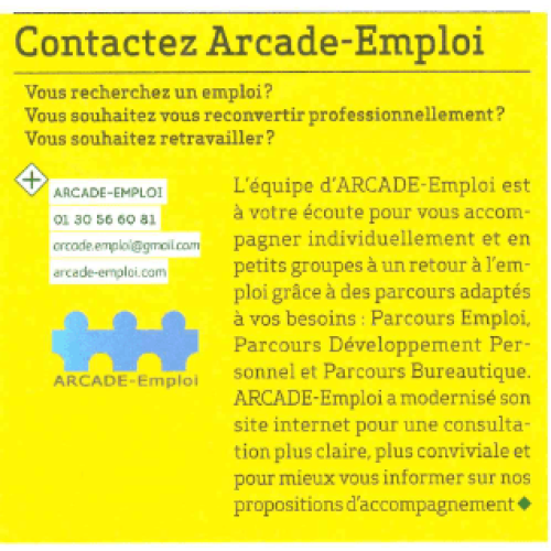 Noisy Le Mag – Contactez Arcade-Emploi